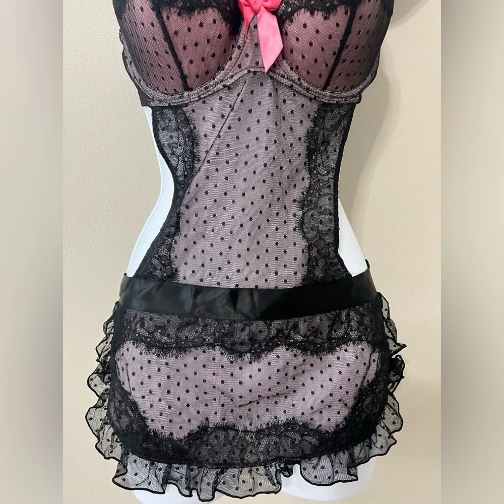 Victoria’s Secret Sexy Little Things Lace Bustier Babydoll – 36B
